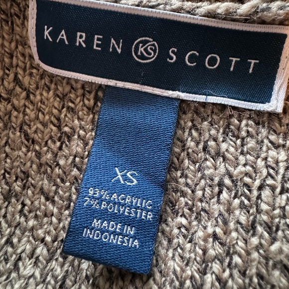 NWOT Karen Scott Sweater Size XS - Picture 5 of 5